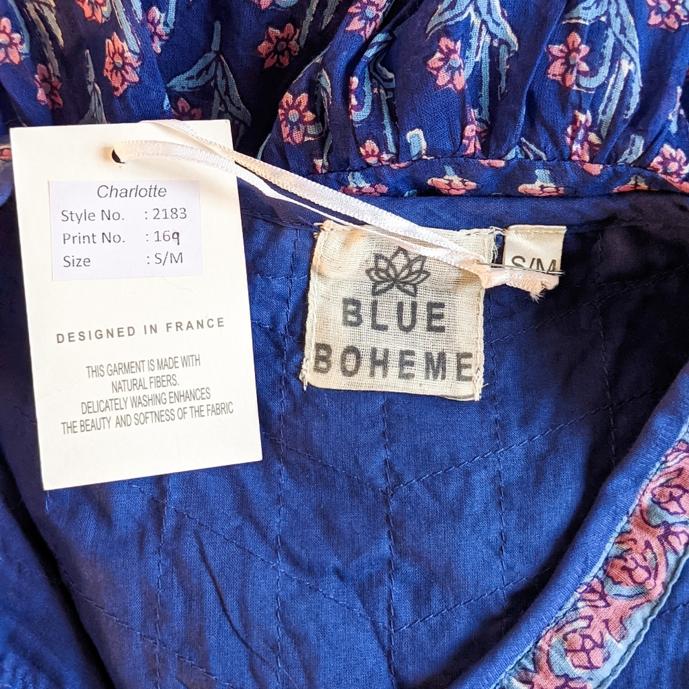 🌟LAST 1🌟NWT Blue Boheme Charlotte Boho Maxi Dress - Picture 5 of 6